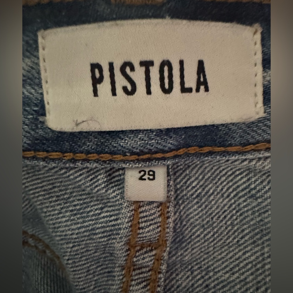 Pistola Crop Cassie Super High Rise Straight Jean - Picture 2 of 5